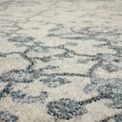 Kirklands Home Area Rugs|Blue and Cream Granary Runner, 2x8