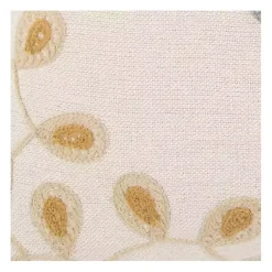 Discount Blue and Gold Floral Fringe Pillow Pillows