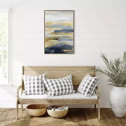 Kirklands Home Canvas Art|Blue and Gold Intuition II Canvas Art Print