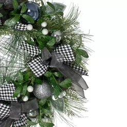 Sale Blue and Gray Bow Wreath Wreaths