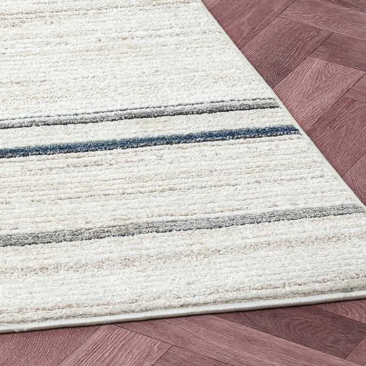 Kirklands Home Area Rugs|Blue and Gray Contemporary Geo Area Rug, 5x7