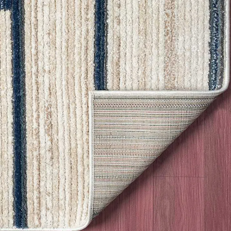 Kirklands Home Area Rugs|Blue and Gray Contemporary Geo Area Rug, 5x7