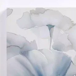 Kirklands Home Canvas Art|Blue and Gray Florals Canvas Art Print