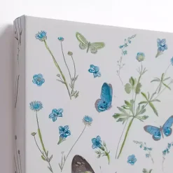 Kirklands Home Canvas Art|Blue and Green Butterflies Canvas Prints, Set of 2