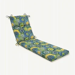 Kirklands Home Outdoor Cushions & Pillows|Blue and Green Lagoon Outdoor Chaise Cushion