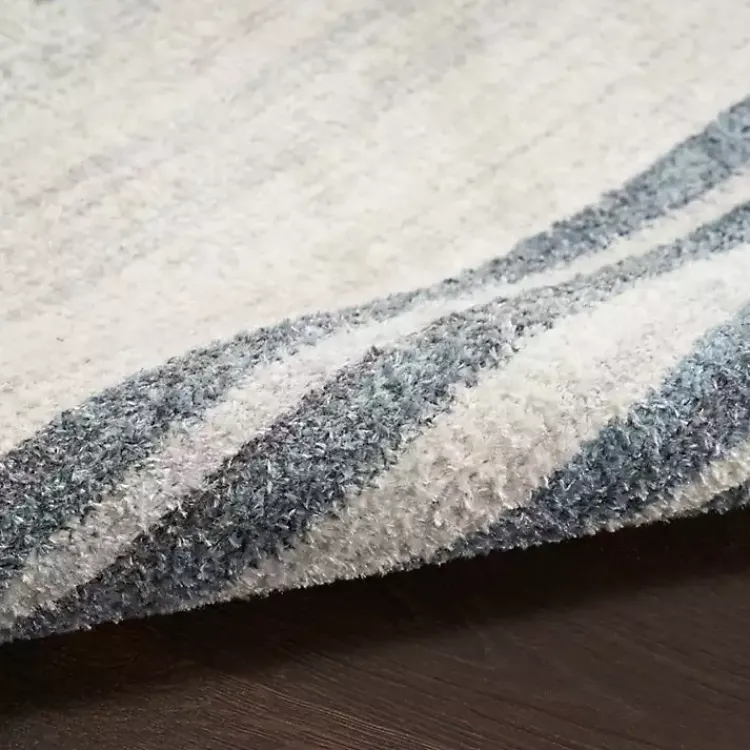 Kirklands Home Area Rugs|Blue and Ivory Linear Moons Runner, 2x8