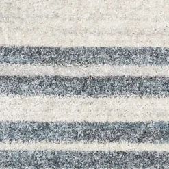 Kirklands Home Area Rugs|Blue and Ivory Striped Moon Area Rug, 9x12