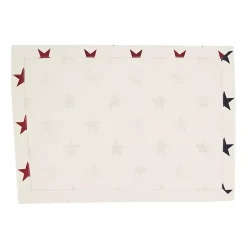 Kirklands Home Table Linens|Blue and Red Americana Stars Placemats, Set of 4