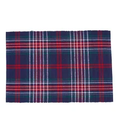 Hot Blue and Red Douglas Plaid Placemats, Set of 6 Christmas Dining & Entertaining