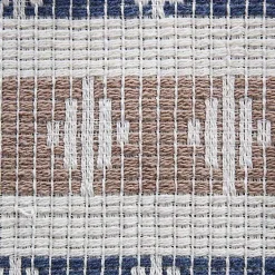 Kirklands Home Table Linens|Blue and Stone Diamond Table Runner, 108 in.