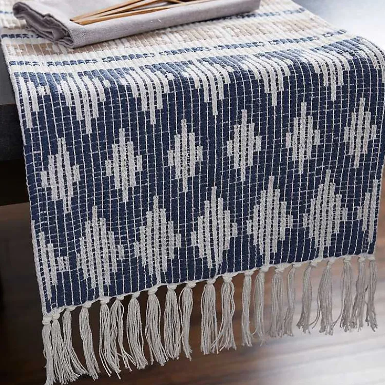 Kirklands Home Table Linens|and Stone Southwest Table Runner, 72 in. Blue