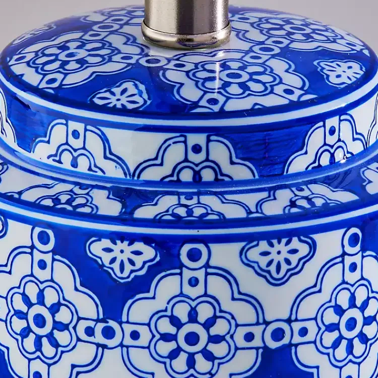 Kirklands Home Table Lamps|Blue and Ceramic Table Lamps, Set of 2 White