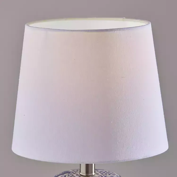 Kirklands Home Table Lamps|Blue and Ceramic Table Lamps, Set of 2 White