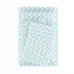 Kirklands Home Bed Sheets|Blue and White Chevron 3-pc. Twin Sheet Set
