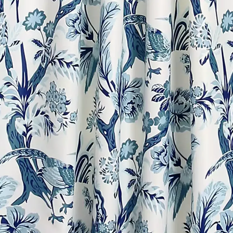 Kirklands Home Curtains & Drapes|Blue and White Dolores Curtain Panel Set, 95 in.