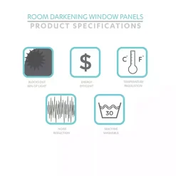 Kirklands Home Curtains & Drapes|Blue and White Dolores Curtain Panel Set, 95 in.