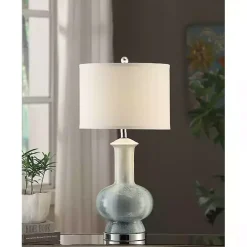 Kirklands Home Table Lamps|Blue and Ombre Ceramic Table Lamp White
