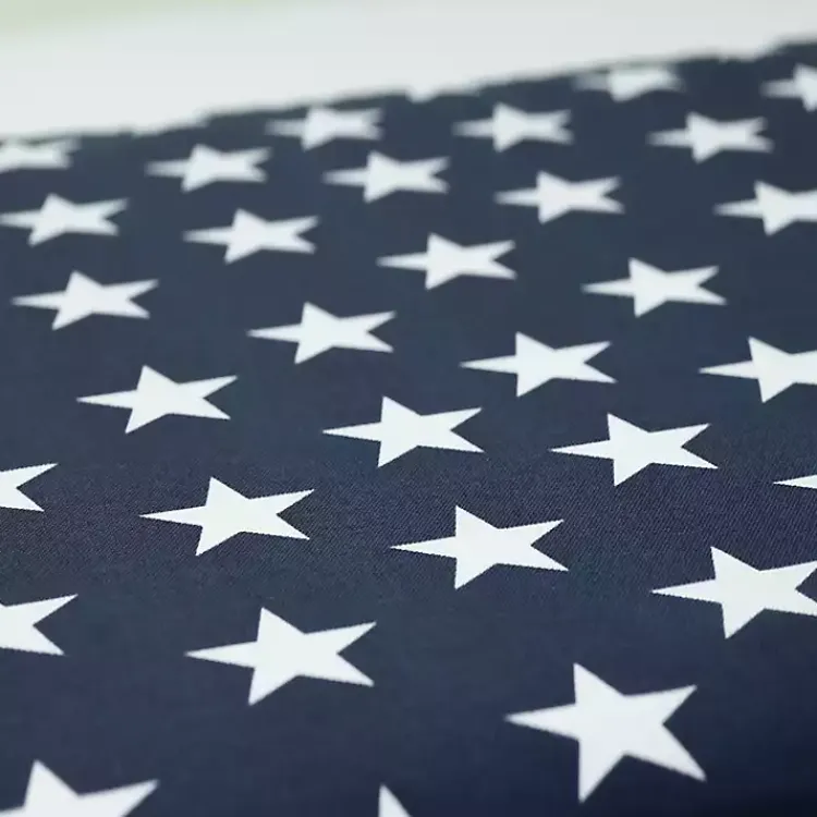 Kirklands Home Outdoor Cushions & Pillows|Blue and White Stars Outdoor Loveseat Cushion