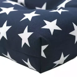Kirklands Home Outdoor Cushions & Pillows|Blue and White Stars Outdoor Loveseat Cushion