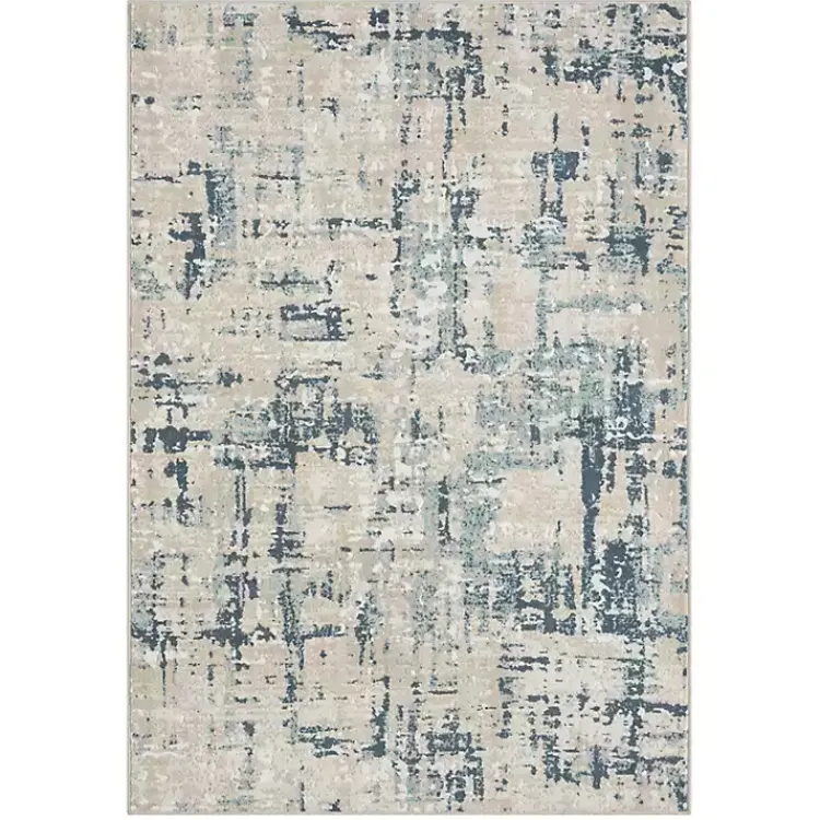 Kirklands Home Area Rugs|Blue Avalon Abstract Pattern Area Rug, 5x8