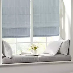 Kirklands Home Curtains & Drapes|Basketweave Cordless Roman Shade, 31 in. Blue