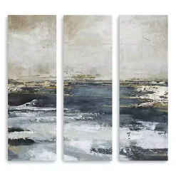 Kirklands Home Canvas Art|Bay Canvas Art Prints, Set fof 3 Blue