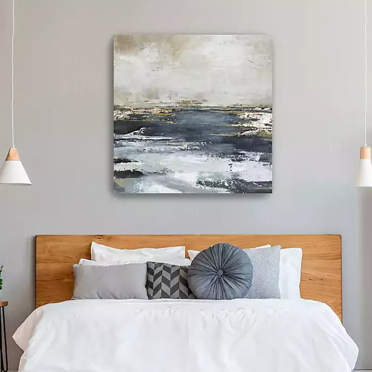 Kirklands Home Canvas Art|Blue Bay Giclee Canvas Art Print, 40x40 in.