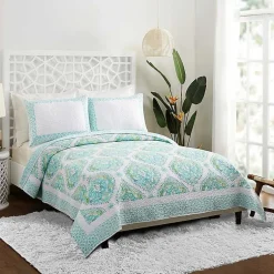 Kirklands Home Quilts|Bohemian Breeze 3-pc. King Quilt Set Blue
