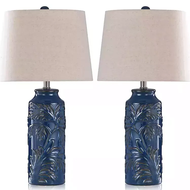 Kirklands Home Table Lamps|Blue Boical Mayfield Table Lamps, Set of 2 Tan