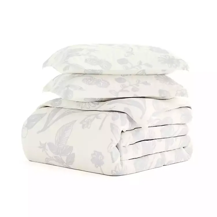 Kirklands Home Duvets|Blue Botanical 3-pc. King Duvet Cover Set