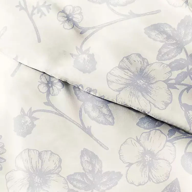 Kirklands Home Duvets|Blue Botanical 3-pc. King Duvet Cover Set