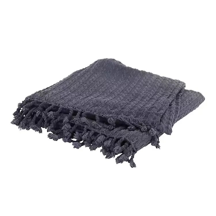 Hot Cable Knit Tassel Throw Blankets & Throws
