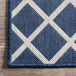 Kirklands Home Outdoor Rugs|Blue Cassie Global Outdoor Area Rug, 5x8