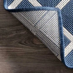 Kirklands Home Outdoor Rugs|Blue Cassie Global Outdoor Area Rug, 5x8