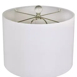 Kirklands Home Table Lamps|Blue Ceramic Embossed Spiro Table Lamp White