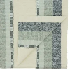 Kirklands Home Table Linens|Coastal Ribbed Striped Table Runner Blue