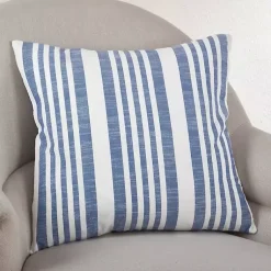 Online Blue Coastal Stripe Pillow Pillows