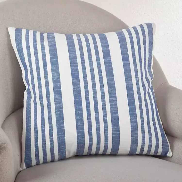 Online Blue Coastal Stripe Pillow Pillows