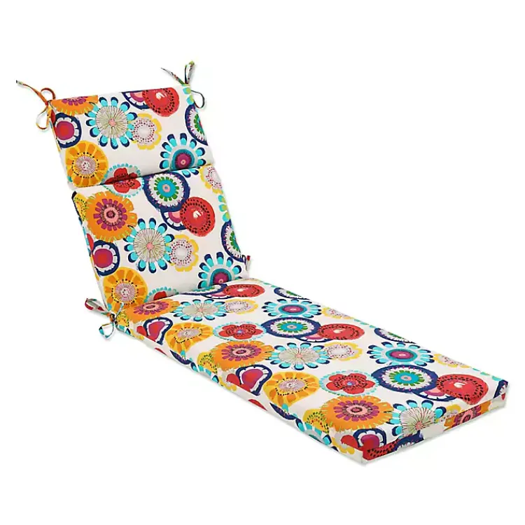 Kirklands Home Outdoor Cushions & Pillows|Blue Confetti Outdoor Chaise Cushion