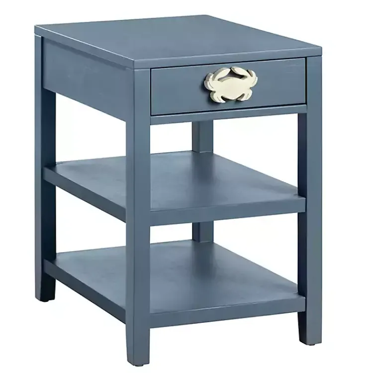 Kirklands Home Accent & End Tables|Crab Accent Table Blue
