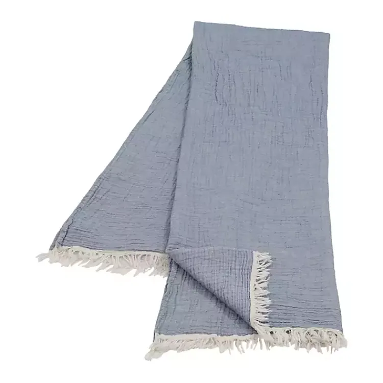 Hot Crinkled Cotton Fringe Throw Blankets & Throws