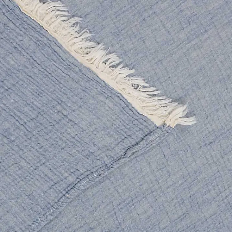 Hot Crinkled Cotton Fringe Throw Blankets & Throws
