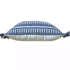 Clearance Blue Dash Stripe Indoor/Outdoor Pillow Pillows