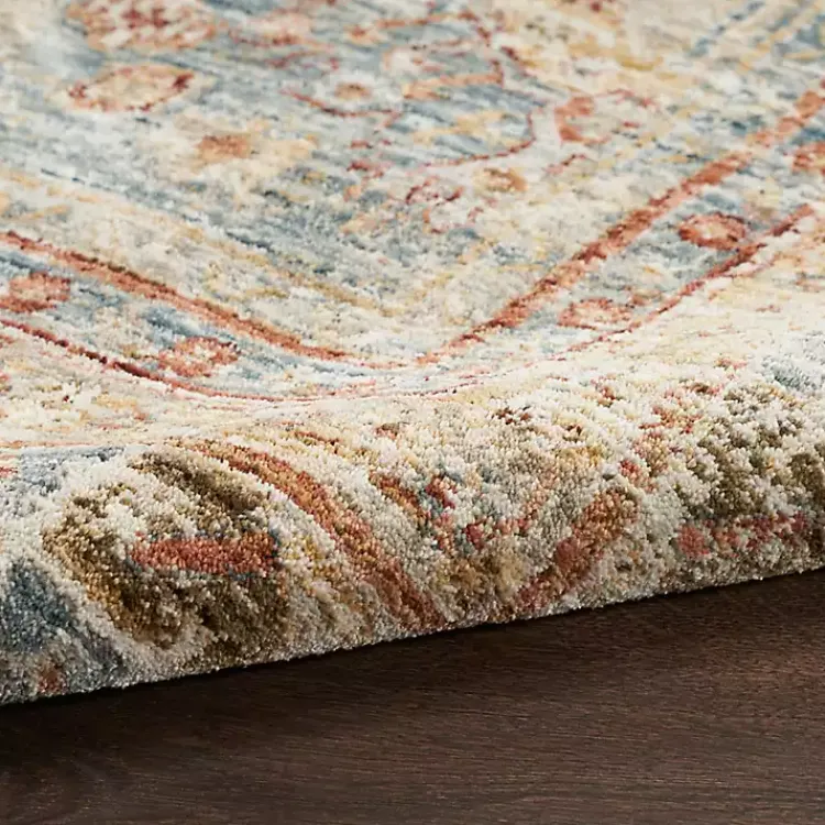 Kirklands Home Area Rugs|Blue Distressed Medallion Runner, 2x10 Multi