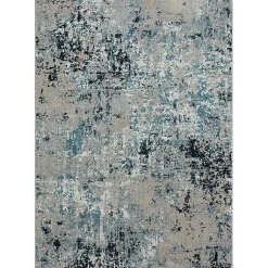 Kirklands Home Area Rugs|Blue Distressed Washable Area Rug, 7x9