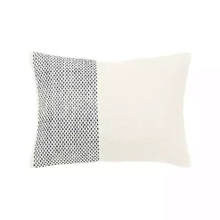 Discount Blue Dotted Colorblock Throw Pillow Pillows
