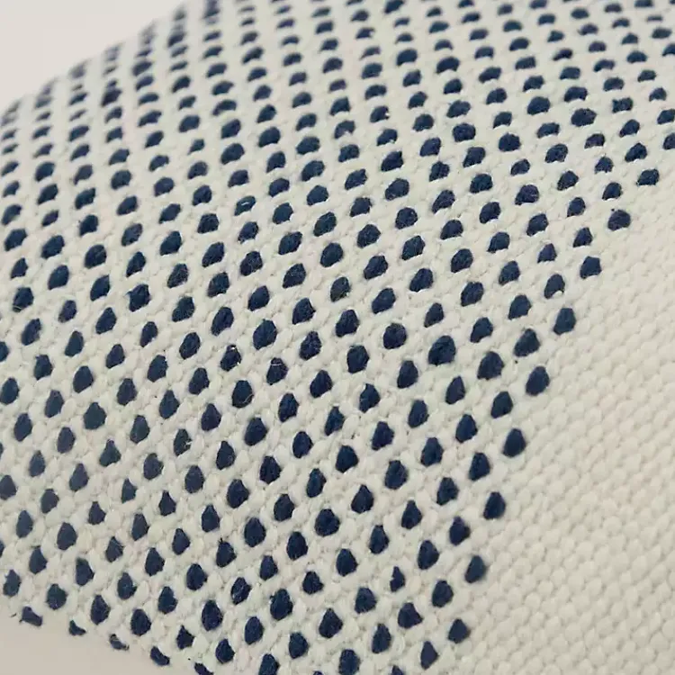 Discount Blue Dotted Colorblock Throw Pillow Pillows