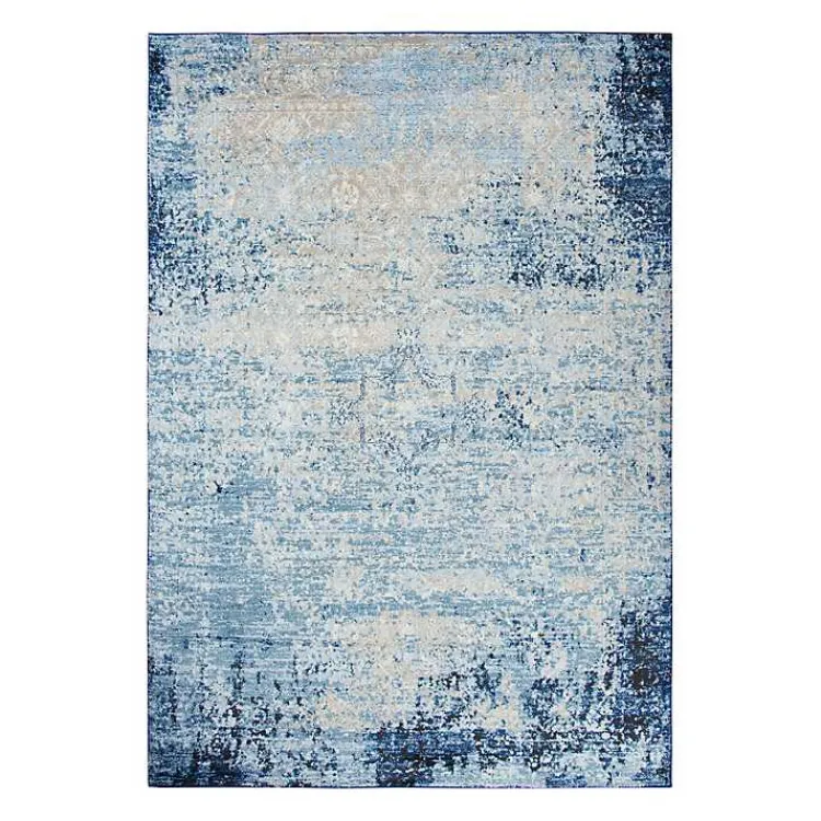 Kirklands Home Area Rugs|Blue Edward Overdyed Area Rug, 8x10
