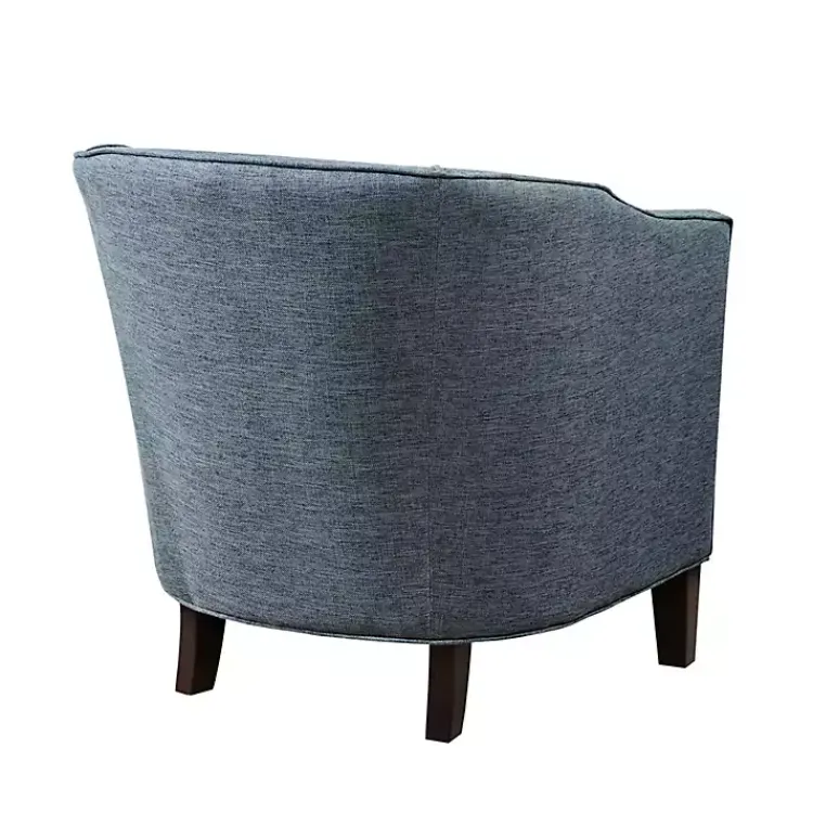 Kirklands Home Accent Chairs|Emery Barrel Accent Chair Blue