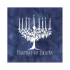 Blue Festival of Lights Canvas Art Print Hanukkah Decorations